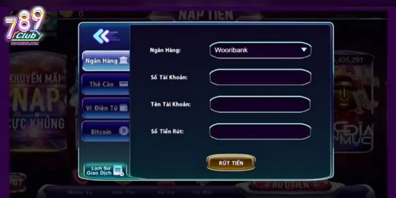 Hướng dẫn các bước rút tiền 789Club nhanh chóng nhất